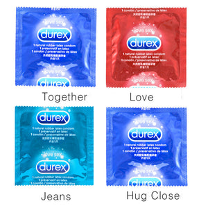 Durex 32Pcs/Pack Sensation Value 4in1 Ultra Thin Sexy Lubricated Condoms Sex Toys Condom for men Vanilla Flavor - sextoysok