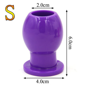Large, medium and small soft rubber hollow female female expansion anal device unisex backyard expander foreign trade hot produc - sextoysok