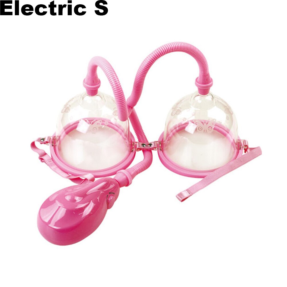 Electric/Manual Breast Massager Vacuum Cup Vibrating Breast Enlarge Enhance Nipple Sucker Breast Massager Pump With Retail Box - sextoysok