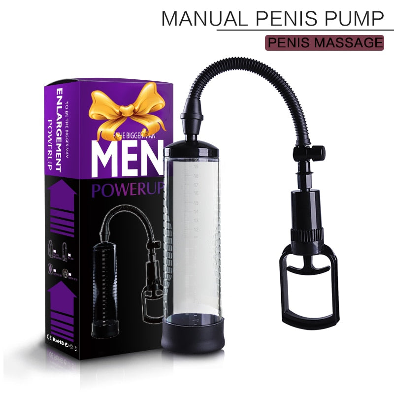 Penis Pump Penis Enlargement Vacuum Pump Extender Man Penis Enlarger Adult Sexy Product for Men Sex Toys 2019 - sextoysok