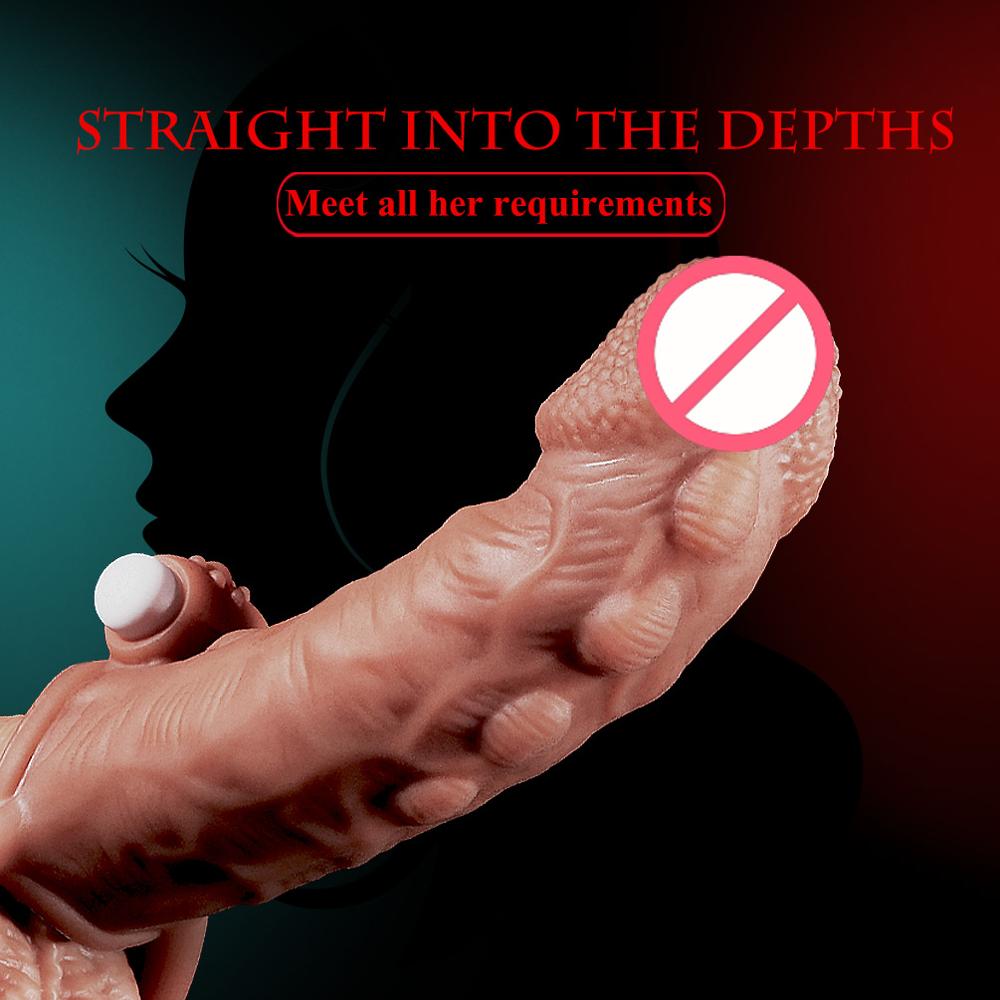 Thick Condoms For Men Dildo Extender Reusable Penis Sleeve Intimate Goods Penis Enlargement condom Rings Cock Massager Sex Toys - sextoysok