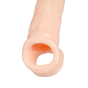 Penis Extender Sex Toys For Men Reusable Condom Dick Sleeve Adult Sex Toys Male Realistic Thick Cock Extender Delay Penis Sleeve - sextoysok