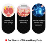 10 Modes Glans Exerciser Penis Pump Vibrator Penis Enlargement Cock Trainer Sex Toys for Men Masturbator Penis Ring (Black) - sextoysok