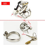 Chastity belt male male chastity stainless steel ball stretcher sex ring for men male chastity device A273 - sextoysok