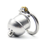 stainless steel Male Chastity Device Anti off version short paragraph with male chastity lock silicone catheter sex toys bondag - sextoysok