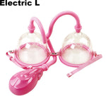 Electric/Manual Breast Massager Vacuum Cup Vibrating Breast Enlarge Enhance Nipple Sucker Breast Massager Pump With Retail Box - sextoysok