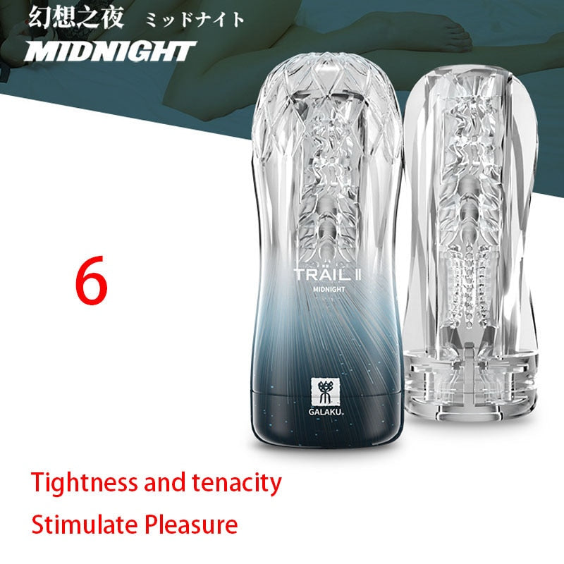 Male Masturbator Cup Soft Pussy Sex Toys Transparent Vagina Adult Endurance Exercise Sex Products Vacuum Pocket Cup for Men - sextoysok