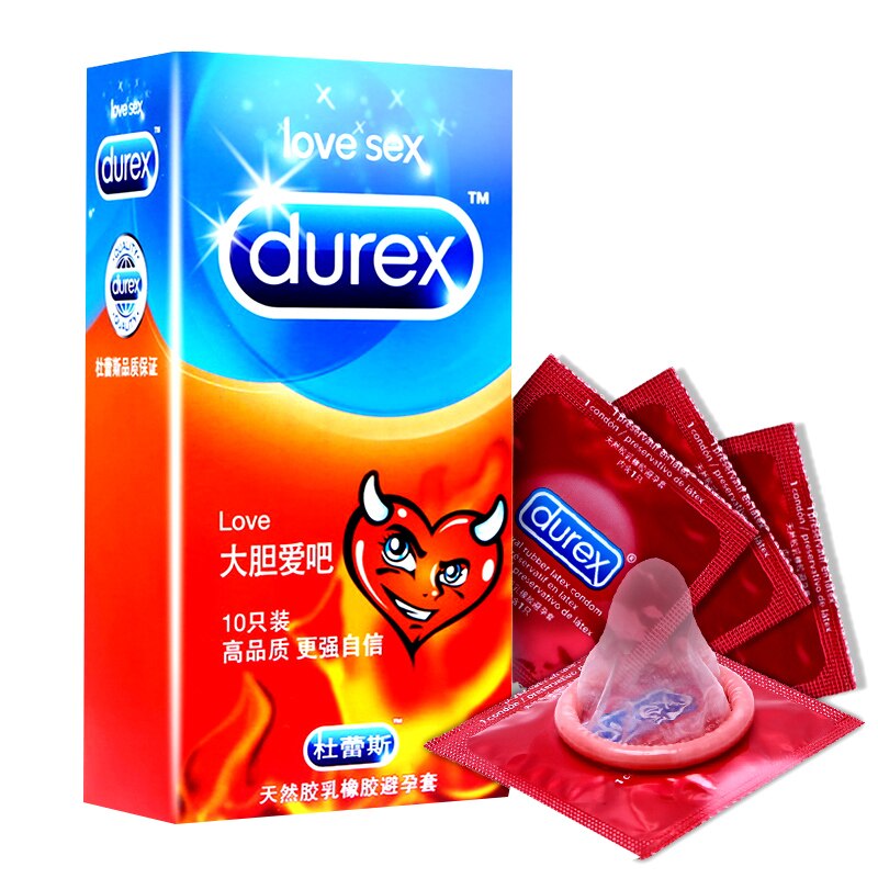 Durex Condoms 10/20/30 Ultra Thin Love G Spot Condoms Natural Latex Lubricant Flowers Condones Delay Ejaculation Men's Sex Toys - sextoysok