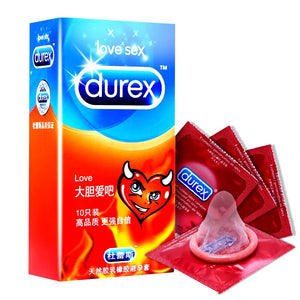 Durex Condoms 10/20/30 Ultra Thin Love G Spot Condoms Natural Latex Lubricant Flowers Condones Delay Ejaculation Men's Sex Toys - sextoysok