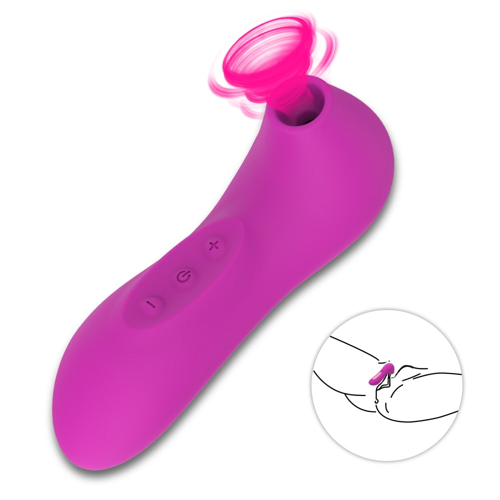 Sucking & Licking 2 in 1 Clitoris Vibrator Sex Toys for Women Double Stimulation Nipples Clit Sucker Oral Sex Toys for Adults - sextoysok