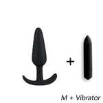 DOPAMONKEY black Silicone Butt Plug With 10 speed Vibrator Anal Plug Sex Toys For Woman Men Anal Dilator Adult sex for couples - sextoysok