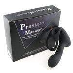 Sex Toy , Double Ring Prostate Vibrator Constant Temperature Heating Anal Plug Soft Silicone Vibratorv , Male Sex Toy (Black) - sextoysok