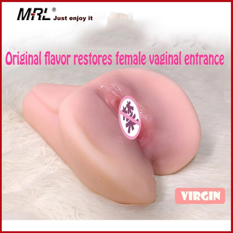 MRL New Arrival Realistic Sexy Pussy Lifelike Real Vagina Tight Virgin Anal Adult Product Male Masturbator Sex Toys For Men - sextoysok