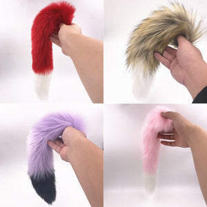Silicone Plug Fox Tail butt plug and lovely ears anal Sex Toy for women Adult Games Sex Products and dildo vibrator - sextoysok