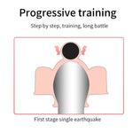 Vibrating Ghost Exerciser Sex Toy for Adult Sex Products Glans Vibrator Penis Pump Enlargement Vibrator for Men Masturbator (black) - sextoysok