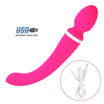 Sex Toy for Woman G Spot Massager Silica Gel Vibrator Double head Vibrator USB Charging Vibrator Female Sex Gift Products Game - sextoysok