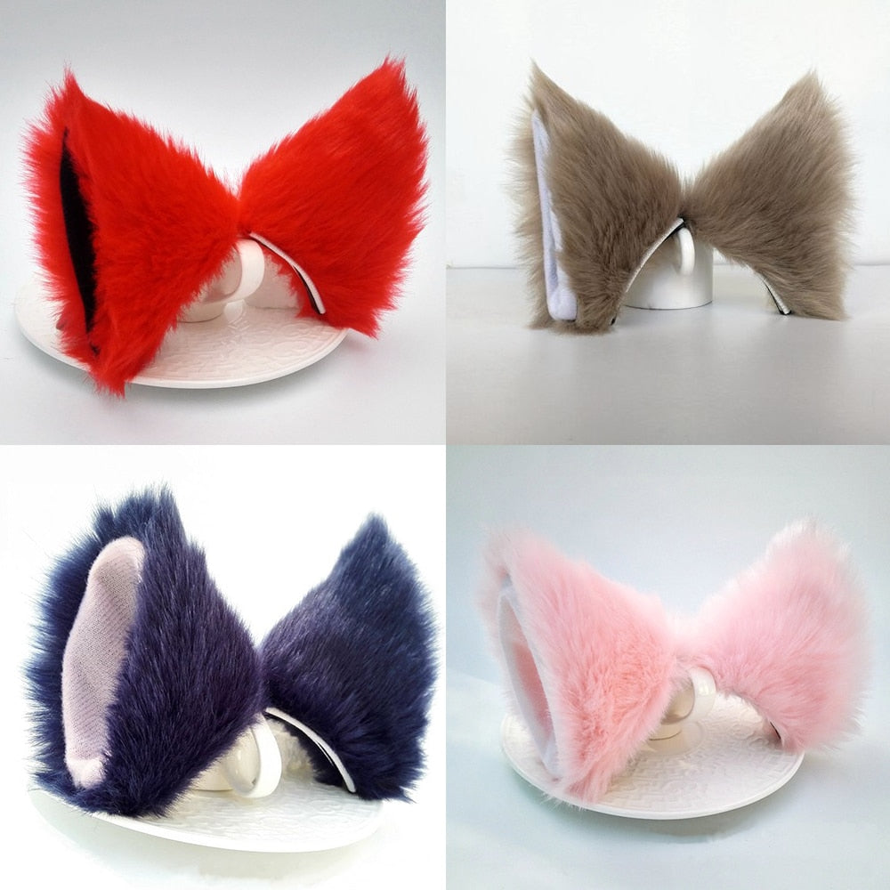 Silicone Plug Fox Tail butt plug and lovely ears anal Sex Toy for women Adult Games Sex Products and dildo vibrator - sextoysok