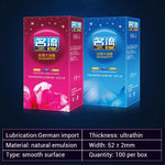 Meselo 100 Pcs/Box Condoms Natural Latex Smooth Lubricated Condom Contraception Adult Life Condoms For Men Sex Toys Sex Products - sextoysok