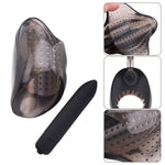 Penis Weights Exercise Penis Enlargement Penis Vibrating Nozzle Suck Dick TPE Male Sex Aids Sex Toys for Men (Black) - sextoysok