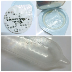 Qinsawaka select Made in Japan 10pc 0.02 super thin like not wearing SAGAMI ORIGINAL condoms NO Latex Allergy Polyurethan sex (10 pcs L) - sextoysok
