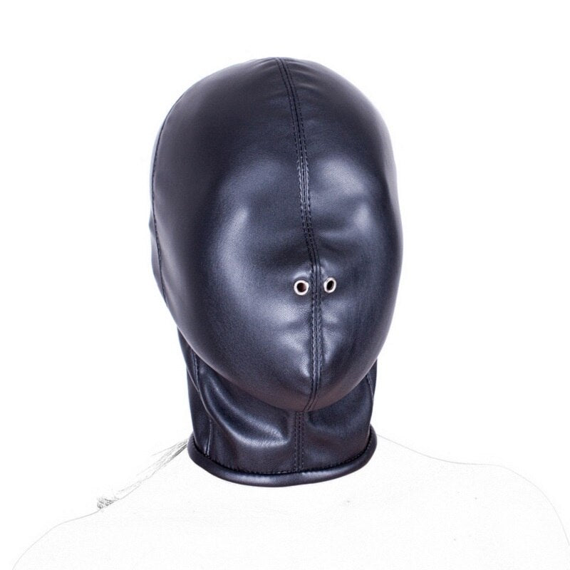 Bondage BDSM Restraints Role Play Hands Wrists Arm Leg Binder Hood Mask , PU Leather Tight Single Glove,Adult Costumes Sex Toys - sextoysok