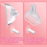 Lick Tongue Nipple Suction Cups Vibrator Silicone Nipple Stimulator Electric Breast Pump Massager Sucker Sex Toys for Woman (Pink) - sextoysok