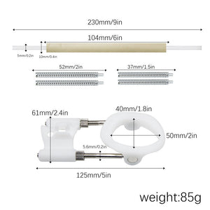 Enlargement Penis Extender Medical Free Penis pump Enlarger Stretcher Male Enhancement Kit Pro Tension Sex Toys for men (White) - sextoysok