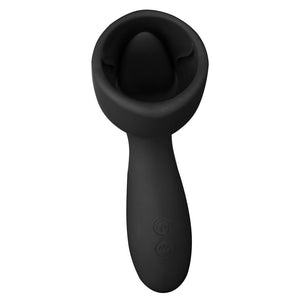 Tongue Licking Nipple Sucking Vibrator Clitoral Stimulation Blowjob Male Masturbator Oral Sex simulator sex toys for couples (Black) - sextoysok