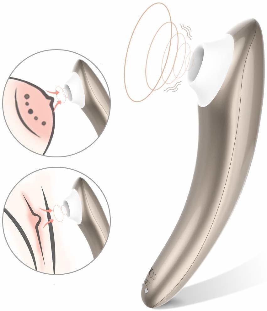 Clitoris Stimulator With 10 Suction Modes Air Pulse Pressure Wave Technology Waterproof Re-Chargeable Sex Toys For Women Couple - sextoysok