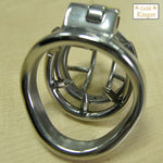 NEW Stainless Steel Super Small Male Chastity Cage with Anti-off ring BDSM Sex Toys For Men Chastity Device 35mm Short Cage - sextoysok