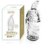 Lengthen Reusable Enlargement Condoms Extend G point Ring Male Penis Extension Sleeves Sex Toys for Man Adults Intimate Goods - sextoysok