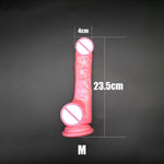 M-050 New Arrival Highly Transparent 23.5CM 18.5CM Dildo With Suction Cup Fake Penis Sex Toy For Women - sextoysok