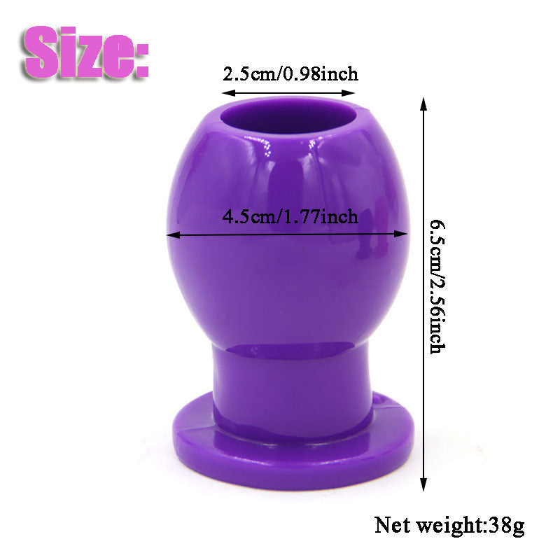 Large, medium and small soft rubber hollow female female expansion anal device unisex backyard expander foreign trade hot produc - sextoysok