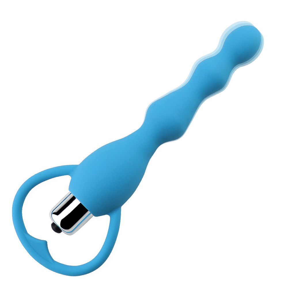 Anal Plug Sex Toys for Women Rear Court Silica Gel Vibration Pull Beads Anal Vibrator Anal Plug Beads for Sex Game Sex Product - sextoysok