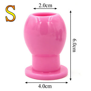 Large, medium and small soft rubber hollow female female expansion anal device unisex backyard expander foreign trade hot produc - sextoysok