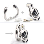 CHASTE BIRD KIDDING ZONE 2020 New Metal Openable Ring Design Male Chastity Device Penis Ring Vent Hole Cock Cage Sex Toys - sextoysok