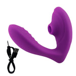 Sex Toys for Woman G-point Vibrator Strong Sucking Vibrator Silica Gel Self Comforter Female Sex Gifts ，Lovers Sex Toys (plum) - sextoysok