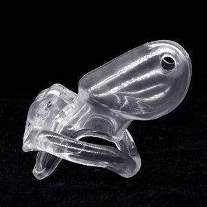 Nano of HT V3 Male Chastity Device Resin Chastity Belt Black CBT Plastic Cock Cage With 4 Cock Rings Men BDSM Sex Toys - sextoysok