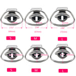 New 3D Design Male 316L Stainless Steel Luxury Chastity Device Short Paragraph Cock Cage with 2 Magic Locks CP337 - sextoysok