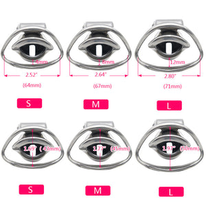 New 3D Design Male 316L Stainless Steel Luxury Chastity Device Short Paragraph Cock Cage with 2 Magic Locks CP337 - sextoysok