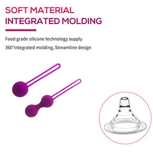 Smart Kegel Balls Vaginal Balls Muscle Tight Exercise Vibrator Vaginal Clit Massager Ben Wa Balls Sex Toys For Adults Women - sextoysok