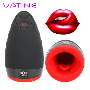 VATINE 6 Models Vibrator Blowjob Masturbation Cup Heating Oral Sex Cup Erotic Silicone Sex Toys for Men Male Masturbation - sextoysok