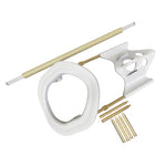 Enlargement Penis Extender Medical Free Penis pump Enlarger Stretcher Male Enhancement Kit Pro Tension Sex Toys for men (White) - sextoysok