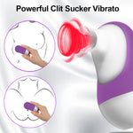 Sucking licking G Spot Vibrator Sex Toys for Woman Adults Nipple Clit Sucker Clitoris Stimulator Tongue Oral Sex Suction Blowjob - sextoysok