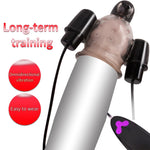 Vibrating Ghost Exerciser Sex Toy for Adult Sex Products Glans Vibrator Penis Pump Enlargement Vibrator for Men Masturbator (black) - sextoysok