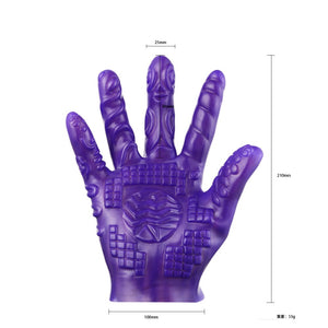 Hot sale top Erotic Sex Toys For Couples Sex Gloves Vagina Stimulator Self-comforting Breast Nipple Massage (BLACK) - sextoysok