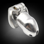 Male 316L stainless steel Luxury Honorable Short Cock Cage Male Chastity Magic Locker Device Sex Toy For Men A256 - sextoysok