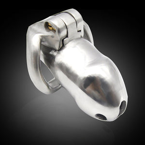 Male 316L stainless steel Luxury Honorable Short Cock Cage Male Chastity Magic Locker Device Sex Toy For Men A256 - sextoysok