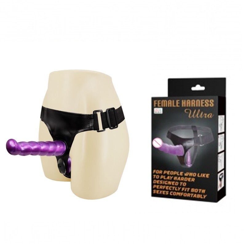 Double Dildo Strap on Bullet Vibrator Adult Sex Toys For Women Ultra Elastic Harness Strapon Dildos Lesbian Couples Sex Product - sextoysok