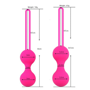 Set Safe Silicone Smart Ball Kegel Ball Ben Wa Ball Vagina Tighten Exercise Machine Vaginal Geisha Ball Sex Toys for Women - sextoysok